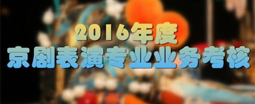 wwwxx操逼视频国家京剧院2016年度京剧表演专业业务考...